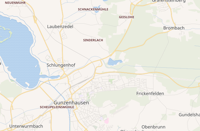 Karte von Gunzenhausen