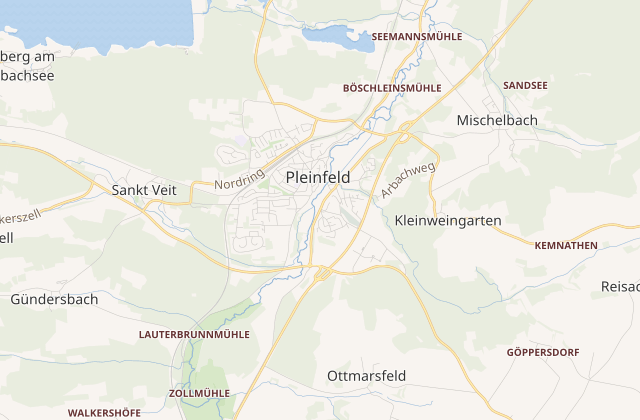 Karte von Pleinfeld