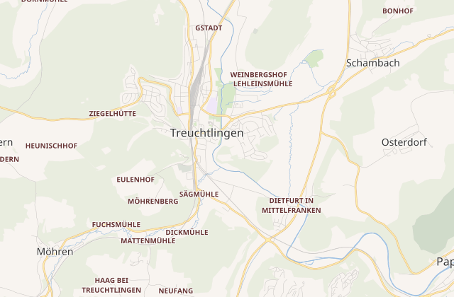 Karte von Treuchtlingen