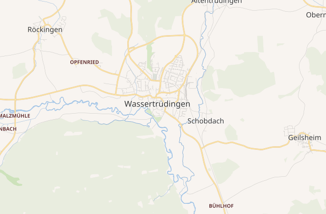 Karte von Wassertrüdingen